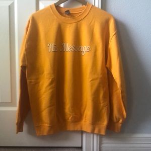 ‘His message’ sweatshirt